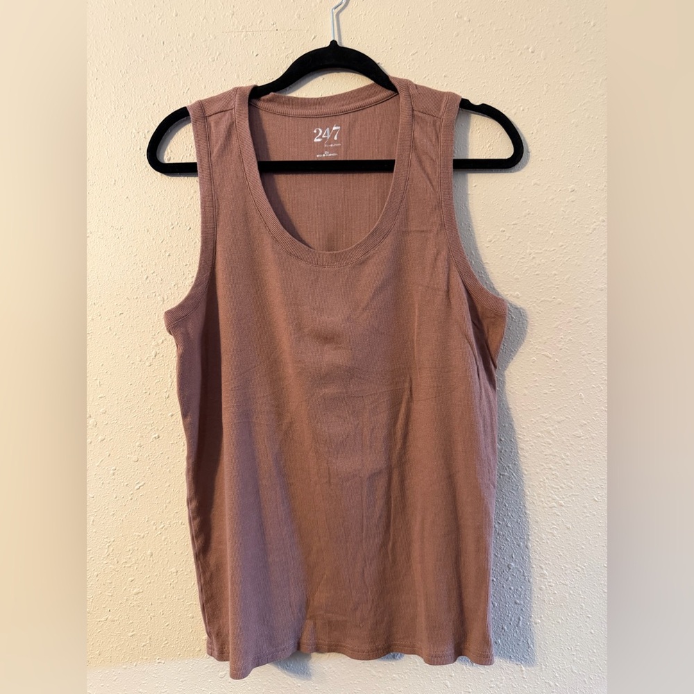 24/7 Maurices | Knit Terracotta Tank Top | Size: 2X